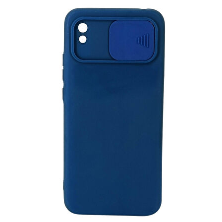 Xiaomi Redmi 9A Uyumlu Kamera Sürgülü Mat Silikon Kılıf