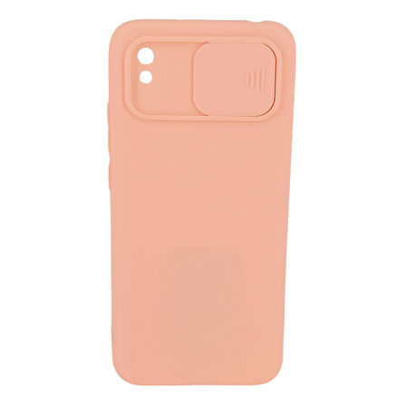 Xiaomi Redmi 9A Uyumlu Kamera Sürgülü Mat Silikon Kılıf