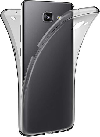 Samsung Galaxy J4 Plus Uyumlu Ön Arka 360 Tam Koruma Şeffaf Soft Silikon Kılıf