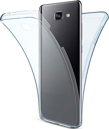 Samsung Galaxy J4 Plus Uyumlu Ön Arka 360 Tam Koruma Şeffaf Soft Silikon Kılıf