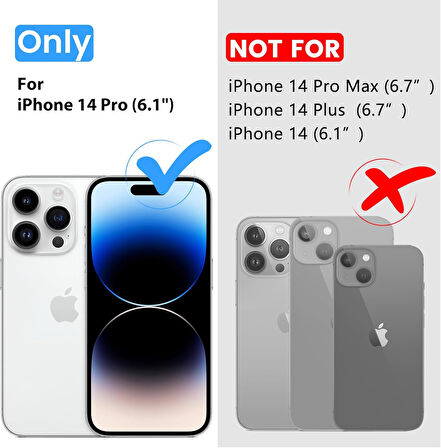 iPhone 14 Pro Uyumlu Köşe Korumalı Darbe Emici Sert Sararmaz Şeffaf Magsafe Kılıf