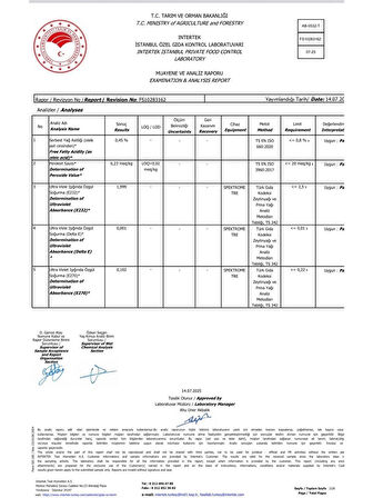 soğuk sıkım sızma doğal zeytinyağı