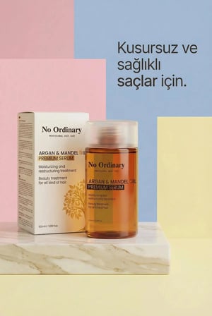 Premium Argan & Mandel Içerikli Doğal Saç Bakım Yağı & Serum 100ml
