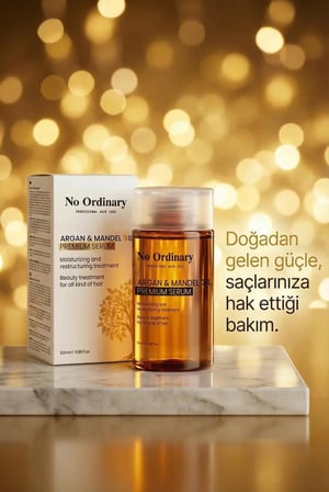 Premium Argan & Mandel Içerikli Doğal Saç Bakım Yağı & Serum 100ml