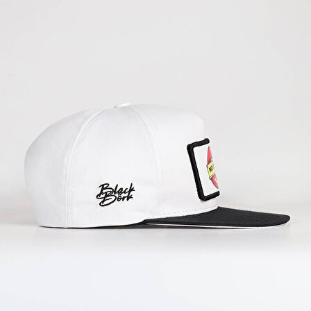 No Control Logolu Siyah-Beyaz Hip Hop Şapka