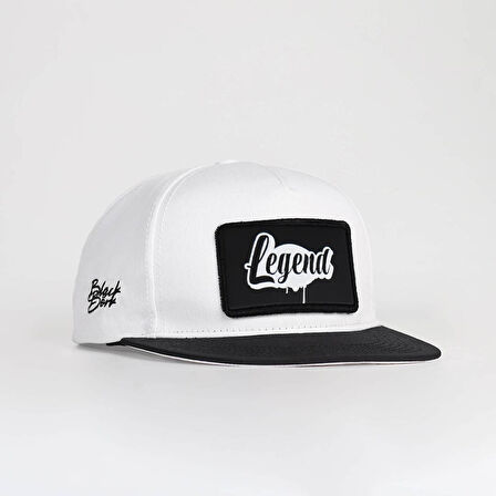 Legend Logolu Siyah-Beyaz Hip Hop Şapka