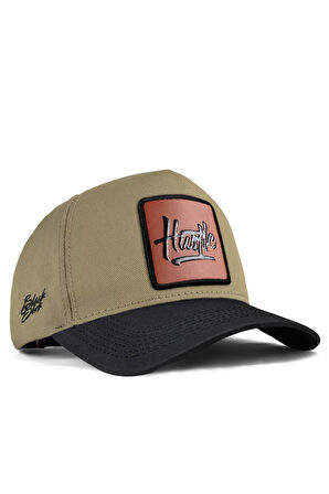  Hustle Logolu Siyah-vizon Beyzbol Şapka