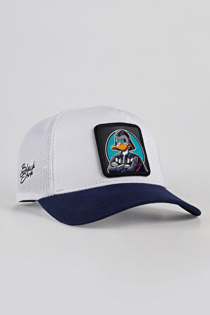 Duckside Logolu Lacivert-Beyaz Trucker Şapka