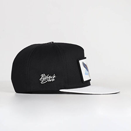 Kartal Logolu Beyaz-Siyah Hip Hop Şapka