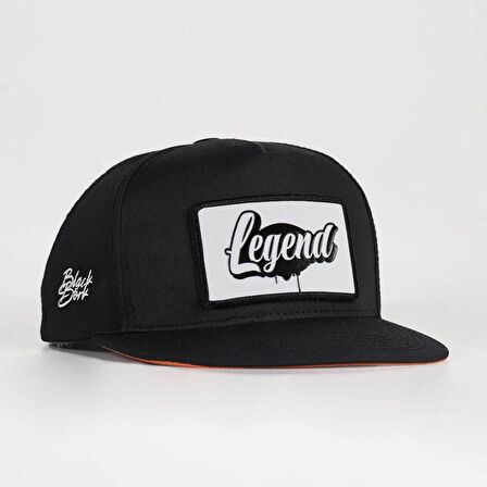 Legend Logolu Siyah Hip Hop Şapka