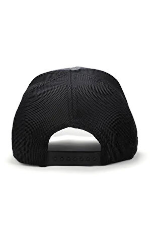 Limited Edition Logolu Antrasit-Siyah Trucker Şapka