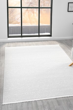 Vista Krem Halı Akrilik Halı Yumuşak Dokulu Salon Oturma Odası Yatak Odası Halısı 5115