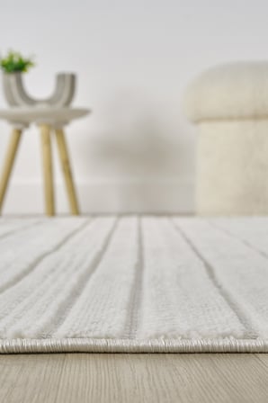 İbiza Krem Halı Yumuşak Dokulu Salon Oturma Odası Yatak Odası Halısı 154