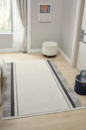 Zen Antrasit Halı Akrilik Halı Yumuşak Dokulu Salon Oturma Odası Yatak Odası Halısı 7001