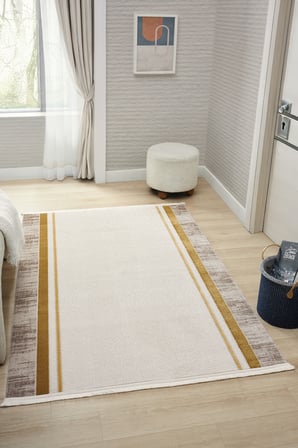 Zen Gold Halı Akrilik Halı Yumuşak Dokulu Salon Oturma Odası Yatak Odası Halısı 7001