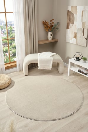 Bali Bej Daire Halı Salon Oturma Odası Çocuk Odası Yatak Odası Halısı 4500