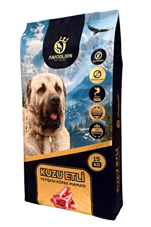 Anatolion Kuzu Etli Premium Yetişkin Köpek Maması 15 Kg