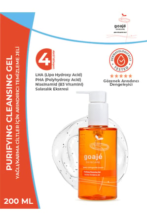 Goajé Temizleme Jeli 200 ml, Siyah Nokta, Yağ ve Kir Arındırıcı