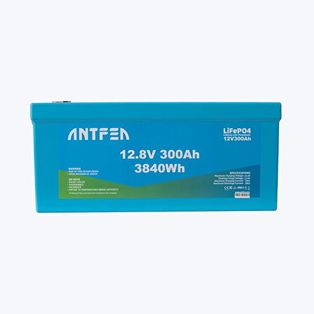 Antfea 12.8V 300Ah ABS Lityum Akü Akıllı Ekran LiFePo4