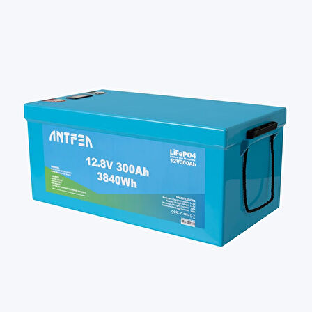 Antfea 12.8V 300Ah ABS Lityum Akü Akıllı Ekran LiFePo4