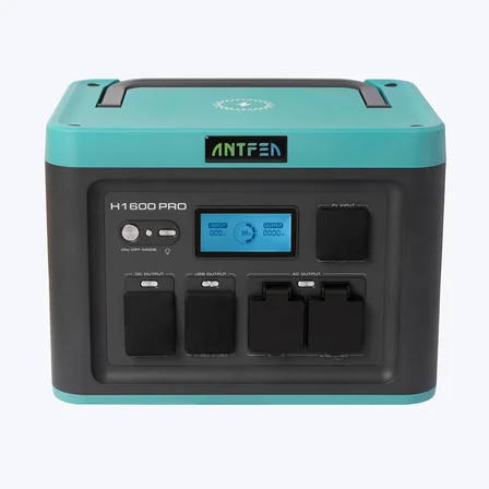 ANTFEA H1600 Pro Taşınabilir Güç Kaynağı + 300W Taşınabilir Güneş Paneli [ 1.6 kW / 1 kWh / 300 W ]