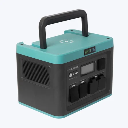 ANTFEA H1600 Pro Taşınabilir Güç Kaynağı + 2 adet 300W Taşınabilir Paneli + Güneş Paneli Paralelleme Kablosu [ 1.6 kW / 1 kWh / 600 W ]