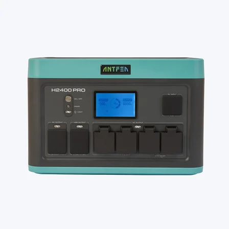 ANTFEA H2400 Pro Taşınabilir Güç Kaynağı + 300W Taşınabilir Güneş Paneli [ 2.4 kW / 1.8 kWh / 300 W ]