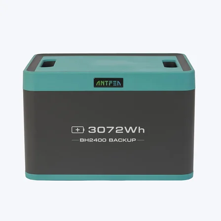 ANTFEA H2400 Pro Taşınabilir Güç Kaynağı + BH2400 Backup Yedek Batarya [ 2.4 kW / 4.9 kWh ]