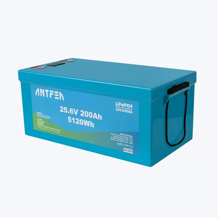 ANTFEA 25.6V 200Ah ABS Lityum Akü Akıllı Ekran Bluetooth LiFePo4 2 Adet - 10.24 kWh
