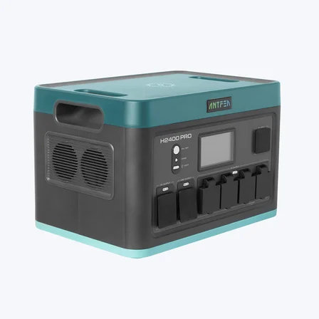 ANTFEA H2400 Pro Taşınabilir Güç Kaynağı + 2 adet BH2400 Backup Yedek Batarya [ 2.4 kW / 8 kWh ]