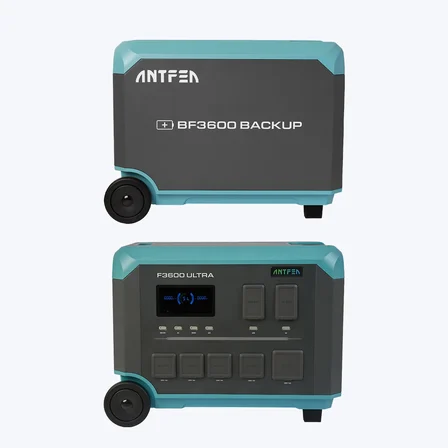 ANTFEA F3600 Ultra Taşınabilir Güç Kaynağı + BF3600 Backup Yedek Batarya [ 3.6 kW / 7.6 kWh ]
