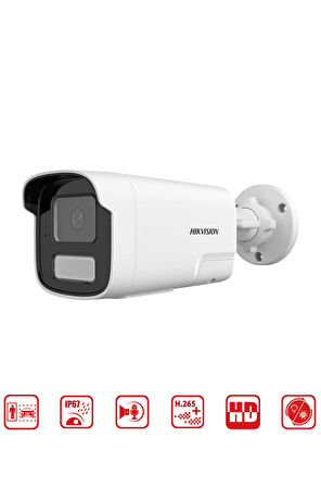 6MP Bullet Kamera Akıllı Hibrit Işık ve Hareket Algılama 2.0 ve Canlı Koruma DS-2CD1T63G2-LIUF/SL