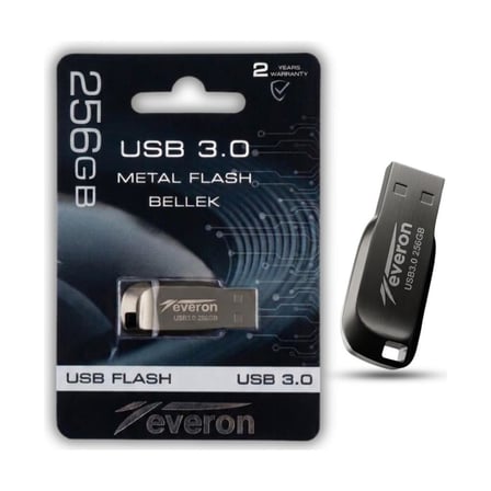 Everon 256gb USB 3.0 Metal Flash Bellek Yüksek Hızlı USB Bellek