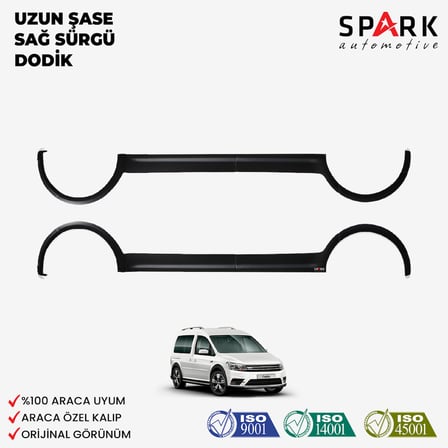 Volkswagen Caddy 2015-2020 Yıl Aralığı Uyumlu Uzun Şase Sağ Sürgü Dodik Seti 12 Parça