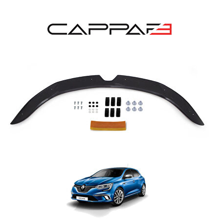Renault Megane 4 2016- Yılı ve Sonrası Uyumlu Kaput Rüzgarlığı 3mm