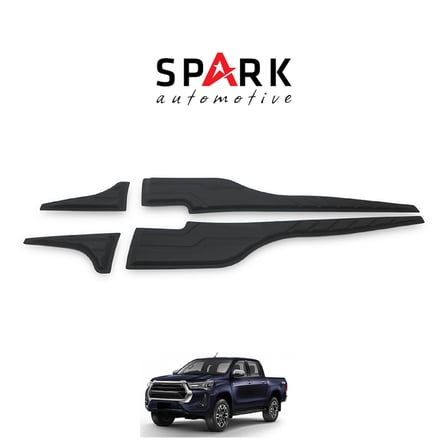 Toyota Hilux 2021- Yılı ve Sonrası Uyumlu Yarasa Kapı Kaplama 4 Parça