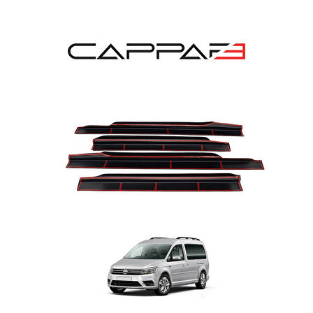 Volkswagen Caddy 2015-2020 Yıl Aralığı Uyumlu Yan Kapı Çıtası 4 Parça