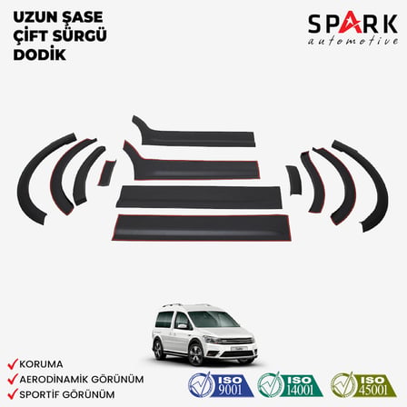 Volkswagen Caddy 2015-2020 Yıl Aralığı Uyumlu Uzun Şase Çift Sürgü Dodik Seti 12 Parça