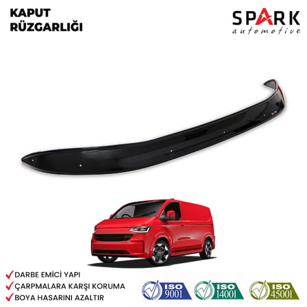 Volkswagen T7 2022- Yılı ve Sonrası Uyumlu Kaput Rüzgarlığı 3mm