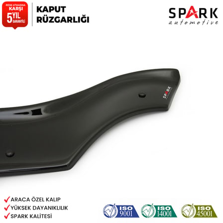 Renault Kangoo 2008-2013 Yıl Aralığı Uyumlu Kaput Rüzgarlığı 3mm