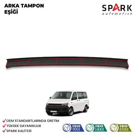 Volkswagen Transporter T6 2015-2020 Yıl Aralığı Uyumlu Arka Tampon Eşiği Parlak