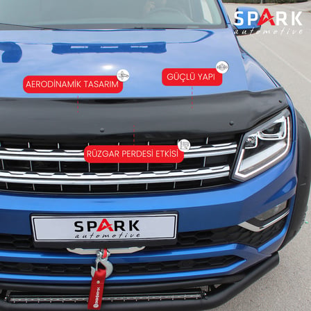 Volkswagen Amarok 2010-2022 Yıl Aralığı Uyumlu Kaput Rüzgarlığı 3mm