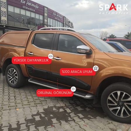 Nissan Navara 2016-2021 Yıl Aralığı Uyumlu Set 4 Prç. Kapı Kaplama Dodik 