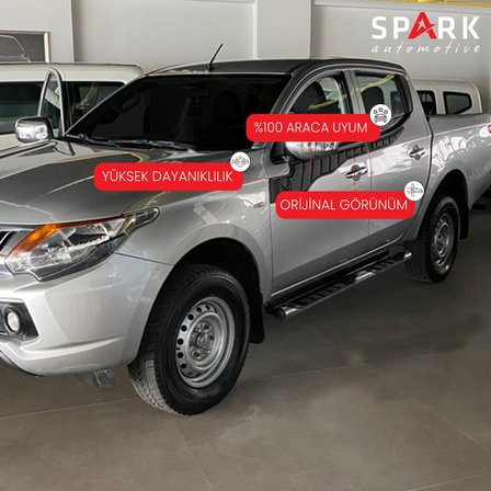 Mitsubishi L200 2015-2019 Yıl Aralığı Uyumlu Yarasa Kapı Kaplama 4 Parça
