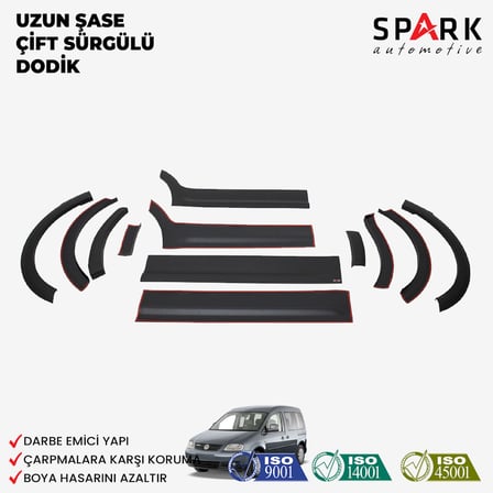 Volkswagen Caddy 2004-2010 Yıl Aralığı Uyumlu Uzun Şase Çift Sürgü Dodik Seti 12 Parça