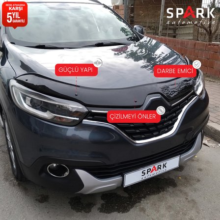 Renault Kadjar 2015- Yılı ve Sonrası Uyumlu Kaput Rüzgarlığı 4mm