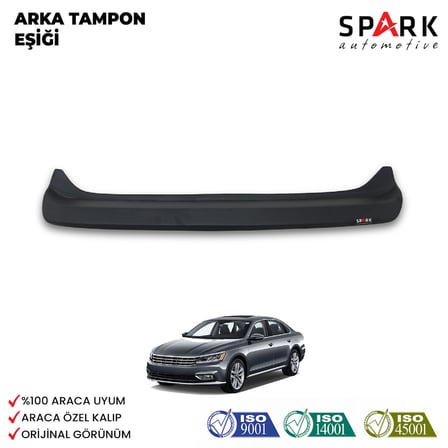 Volkswagen Passat 2015- Yılı ve Sonrası Uyumlu Arka Tampon Eşiği Mat