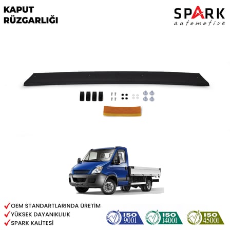 Iveco Daily 2006-2011 Yıl Aralığı Uyumlu Kaput Rüzgarlığı 3mm