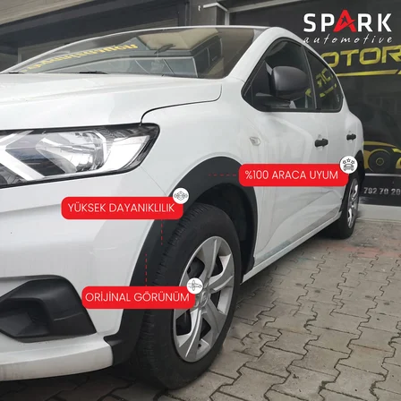 Dacia Sandero 2021- Yılı ve Sonrası Uyumlu Çamurluk Dodik 4 Parça