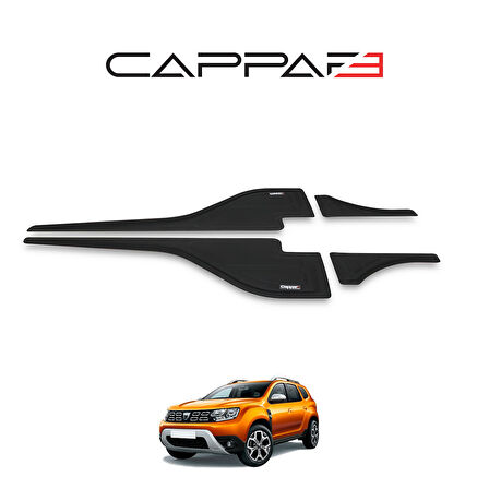 Dacia Duster 2018-2024 Yıl Aralığı Uyumlu Yarasa Kapı Kaplama 4 Parça